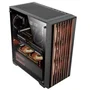 Mars Gaming MCWOODC Semitorre con Frontal de Madera y Cristal Templado/Cromado